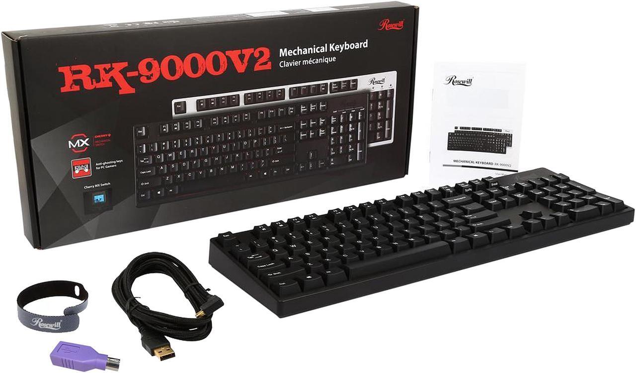 Alt view image 6 of 5 - Rosewill Mechanical Keyboard with Cherry MX Red Switches - Retail - RK-9000V2 RE