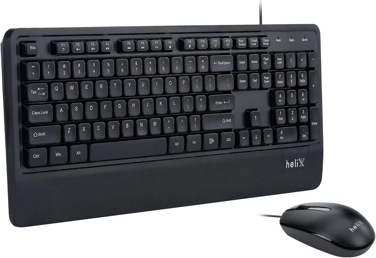 Rosewill HKM100 Wired Black Keyboard and Mouse