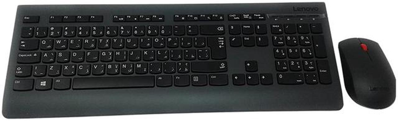 Lenovo Essential 4X30H56828 Black 104 Normal Keys 2.4 GHz Wireless Wireless Keyboard and Mouse Combo