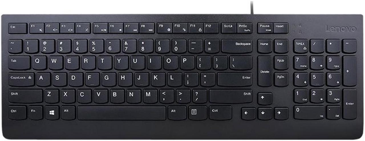 Lenovo Essential Wired Keyboard (Black) - French Canadian 058 4Y41C68655 Black USB-A Wired Keyboard