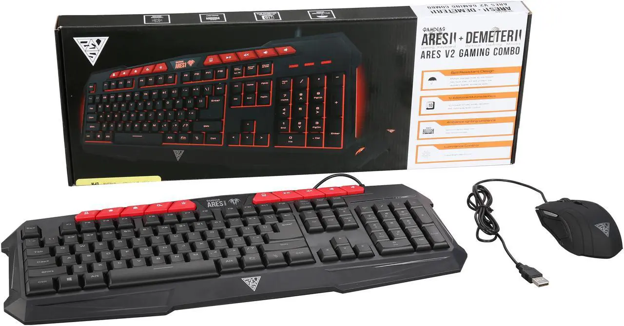 Alt view image 10 of 9 - GAMDIAS GKC110 Gaming Keyboard