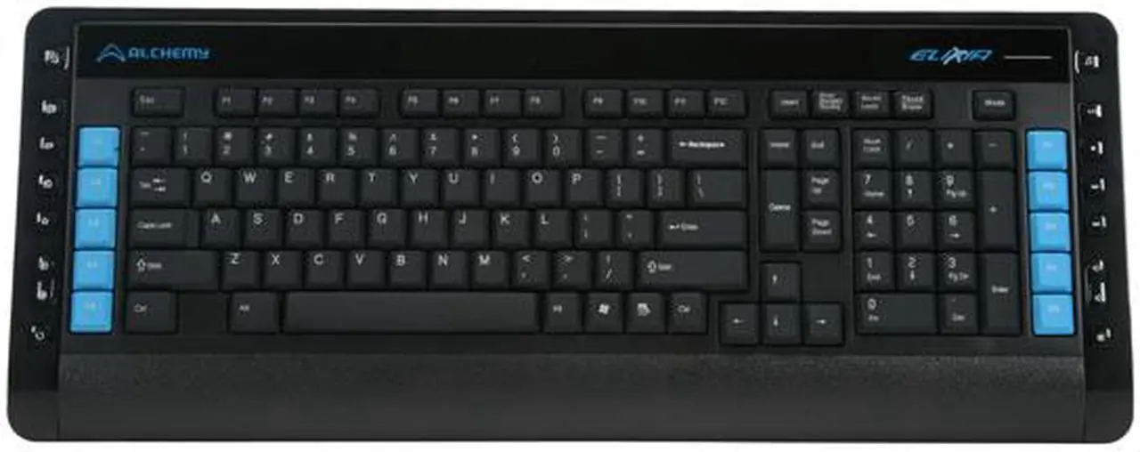 Alt view image 2 of 4 - OCZ Alchemy Series Elixir OALKBELXUS Black 104 Normal Keys USB Wired Slim Keyboard