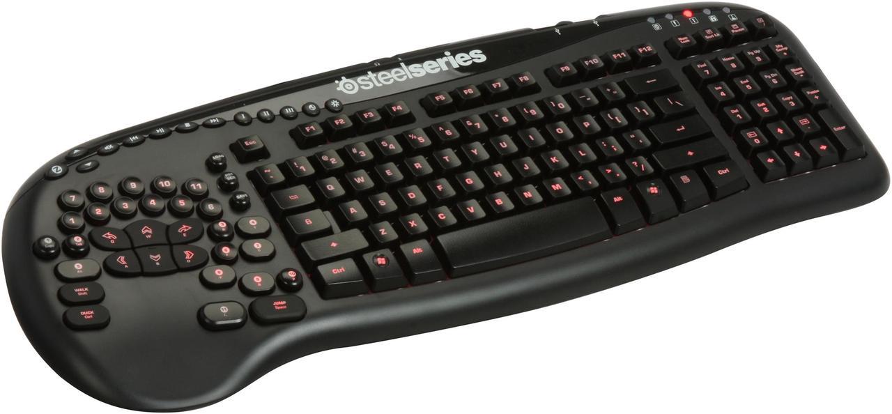 SteelSeries Merc Stealth Black USB Wired Ergonomic Gaming Keyboard