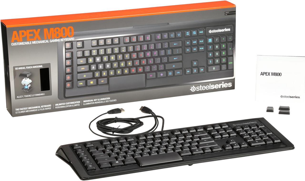Alt view image 5 of 4 - SteelSeries Apex M800 Mechanical Gaming Keyboard