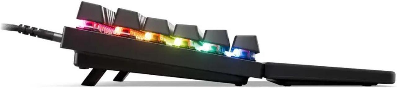 Alt view image 5 of 13 - SteelSeries Apex Pro TKL Gen 3 OmniPoint 3.0 HyperMagnetic Switches, Adjustable Actuation, Rapid Trigger, Game-Ready Presets, Protection Mode, Rapid Tap/SOCD, OLED, RGB, PBT Keycaps, USB-C