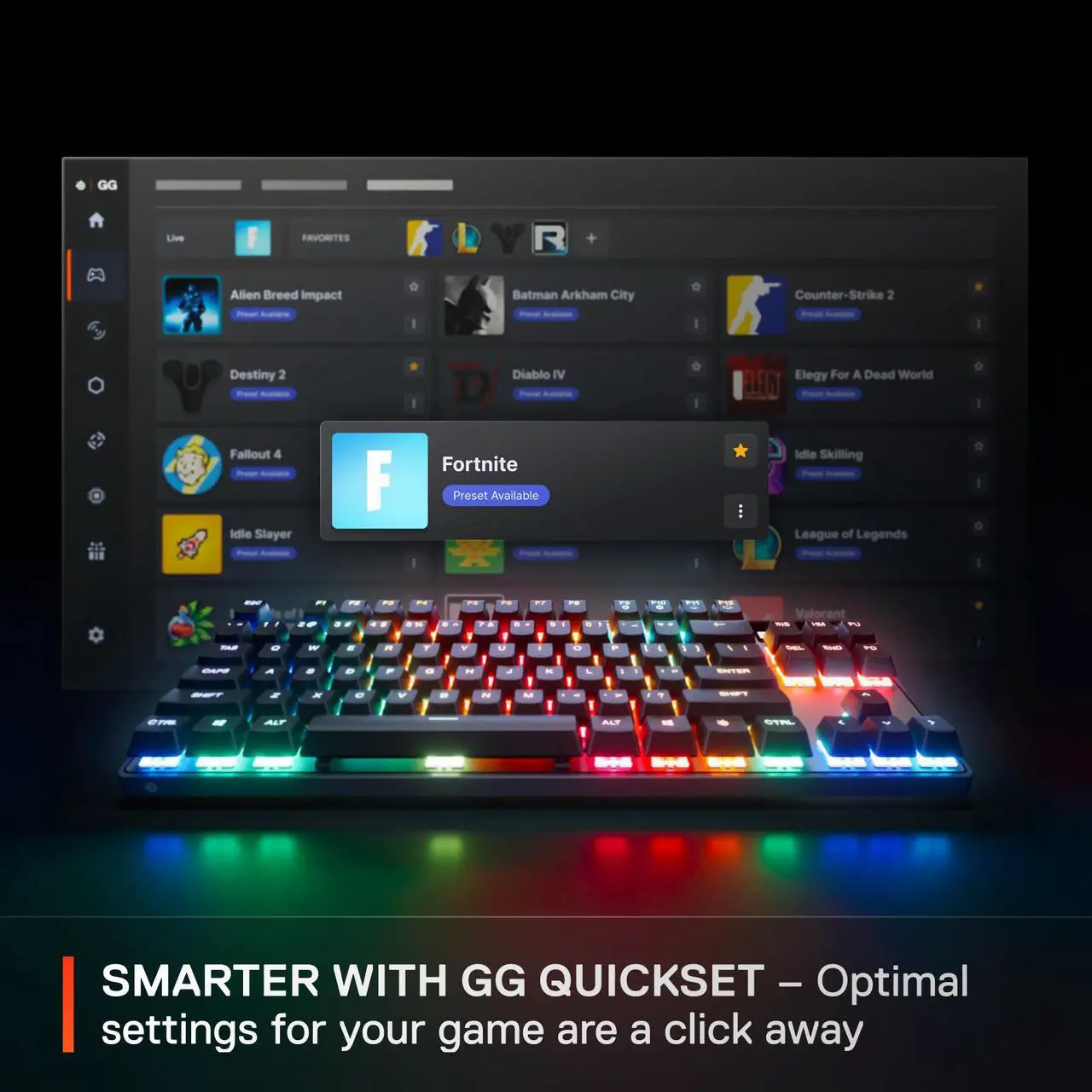 Alt view image 11 of 11 - SteelSeries Apex Pro TKL Wireless Gen 3 OmniPoint 3.0 HyperMagnetic Switches, Adjustable Actuation, Rapid Trigger, Game-Ready Presets, Protection Mode, Rapid Tap/SOCD, Dual Wireless, OLED