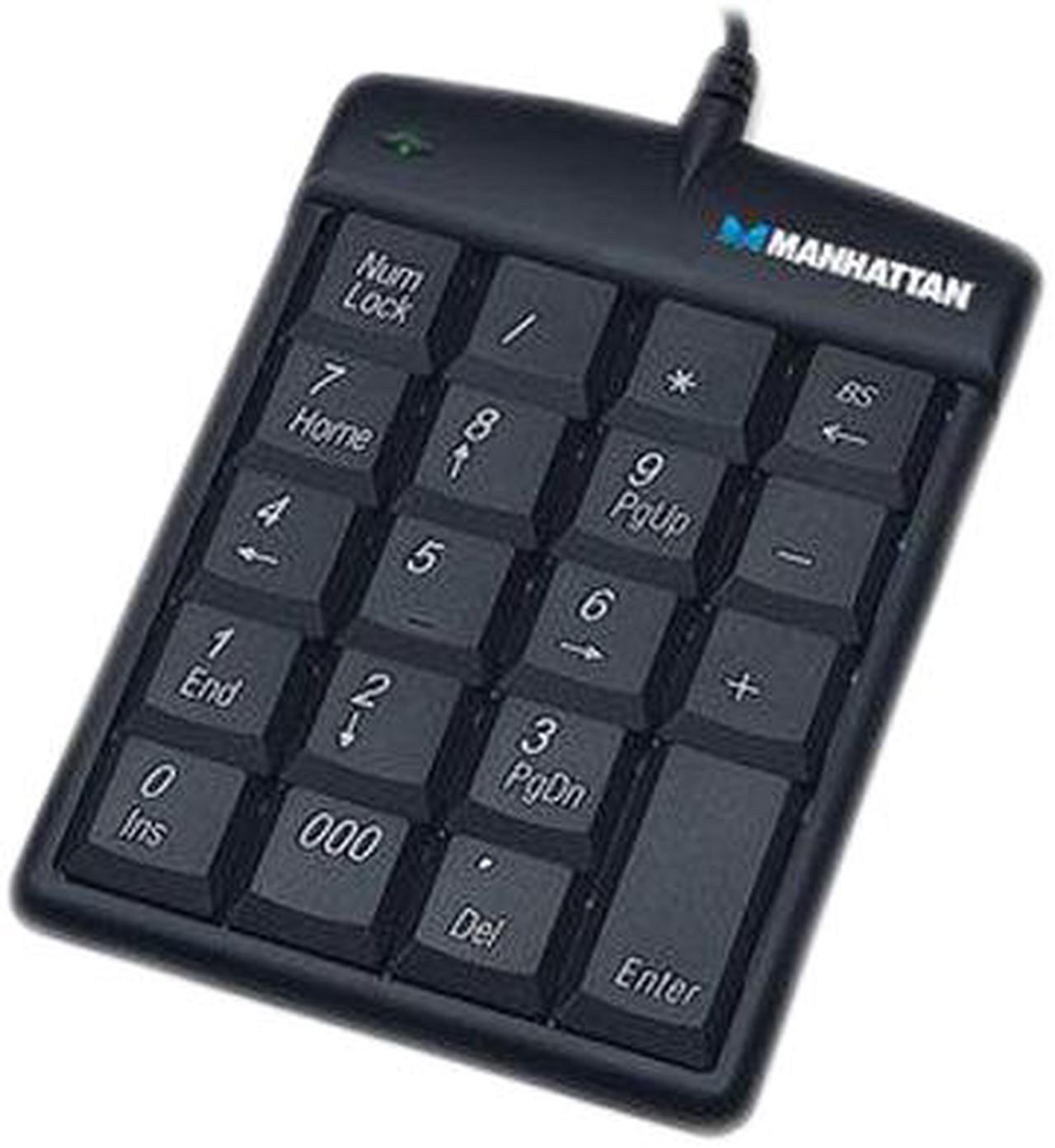 MANHATTAN 176354 Black 19 Normal Keys USB Wired Numeric Keypad