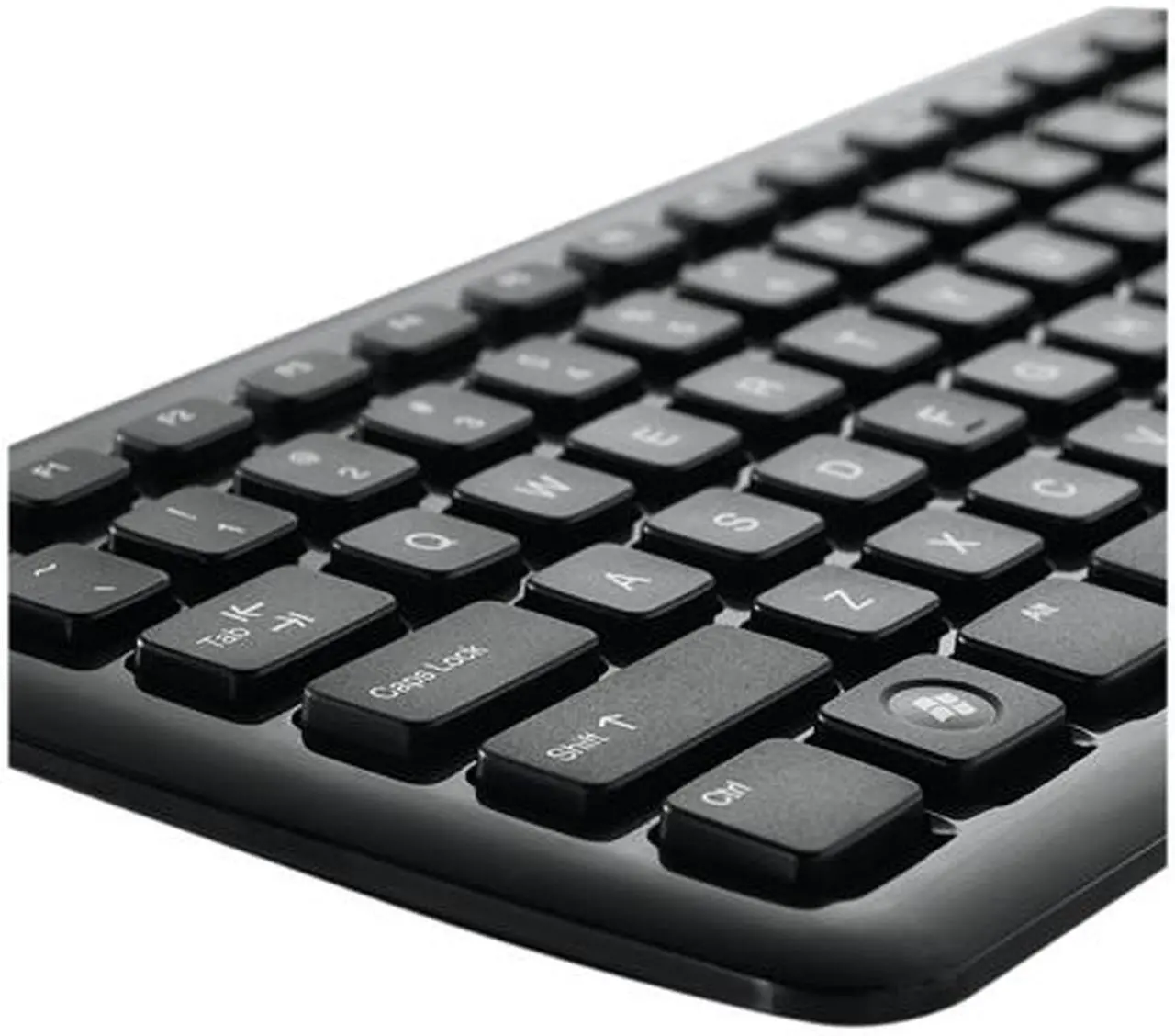 Alt view image 3 of 8 - Verbatim 96983 Piano Black 2.4 GHz Wireless Slim Keyboard and Mouse