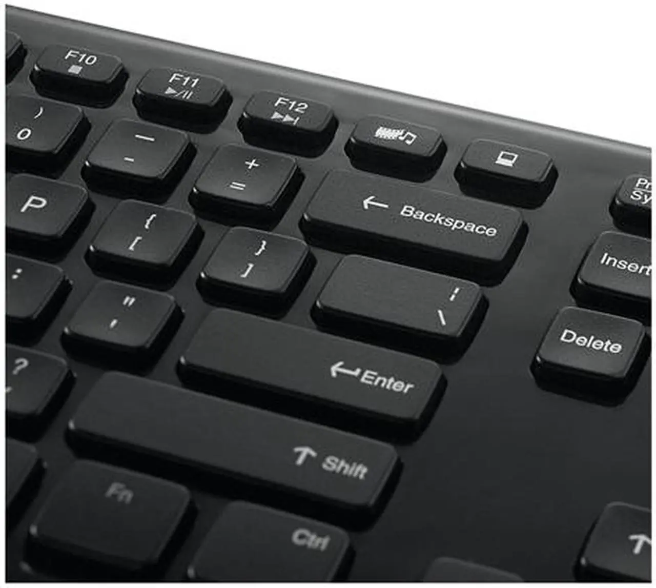 Alt view image 4 of 8 - Verbatim 96983 Piano Black 2.4 GHz Wireless Slim Keyboard and Mouse