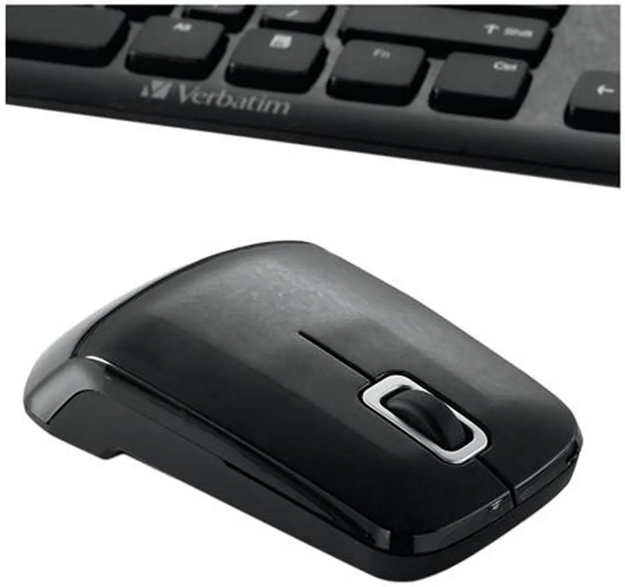 Alt view image 6 of 8 - Verbatim 96983 Piano Black 2.4 GHz Wireless Slim Keyboard and Mouse