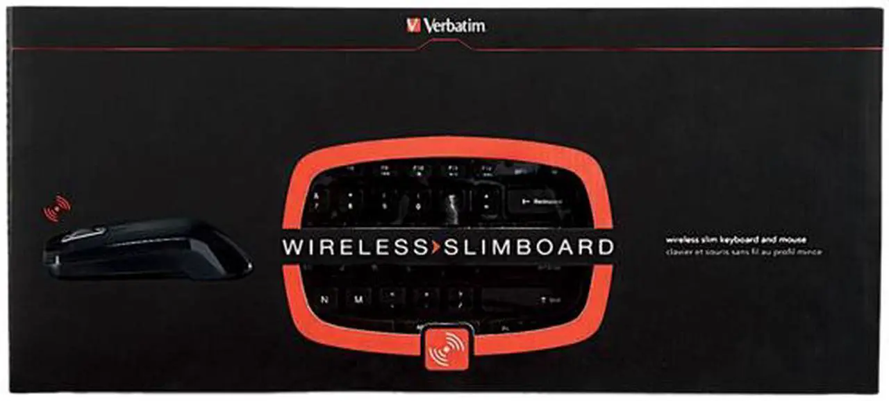 Alt view image 8 of 8 - Verbatim 96983 Piano Black 2.4 GHz Wireless Slim Keyboard and Mouse