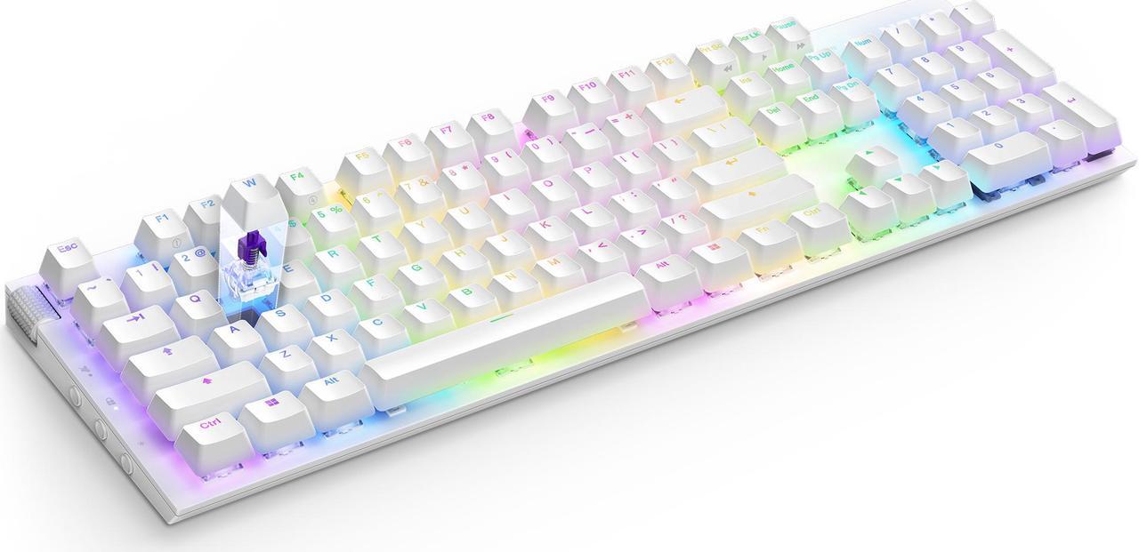 Alt view image 14 of 18 - NZXT Function 2 Optical Gaming Keyboard, Linear optical switches, 8,000 Hz polling rate, Doubleshot PBT keycaps, Hot-swappable, White