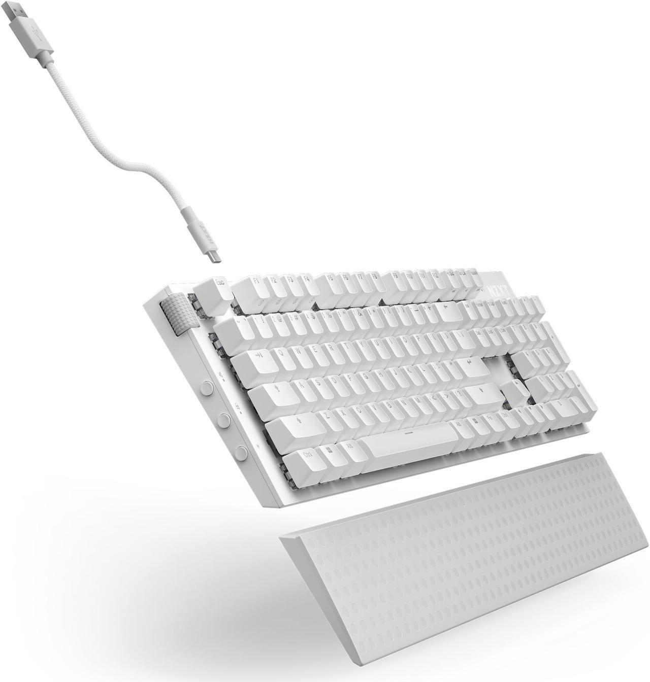 Alt view image 17 of 18 - NZXT Function 2 Optical Gaming Keyboard, Linear optical switches, 8,000 Hz polling rate, Doubleshot PBT keycaps, Hot-swappable, White