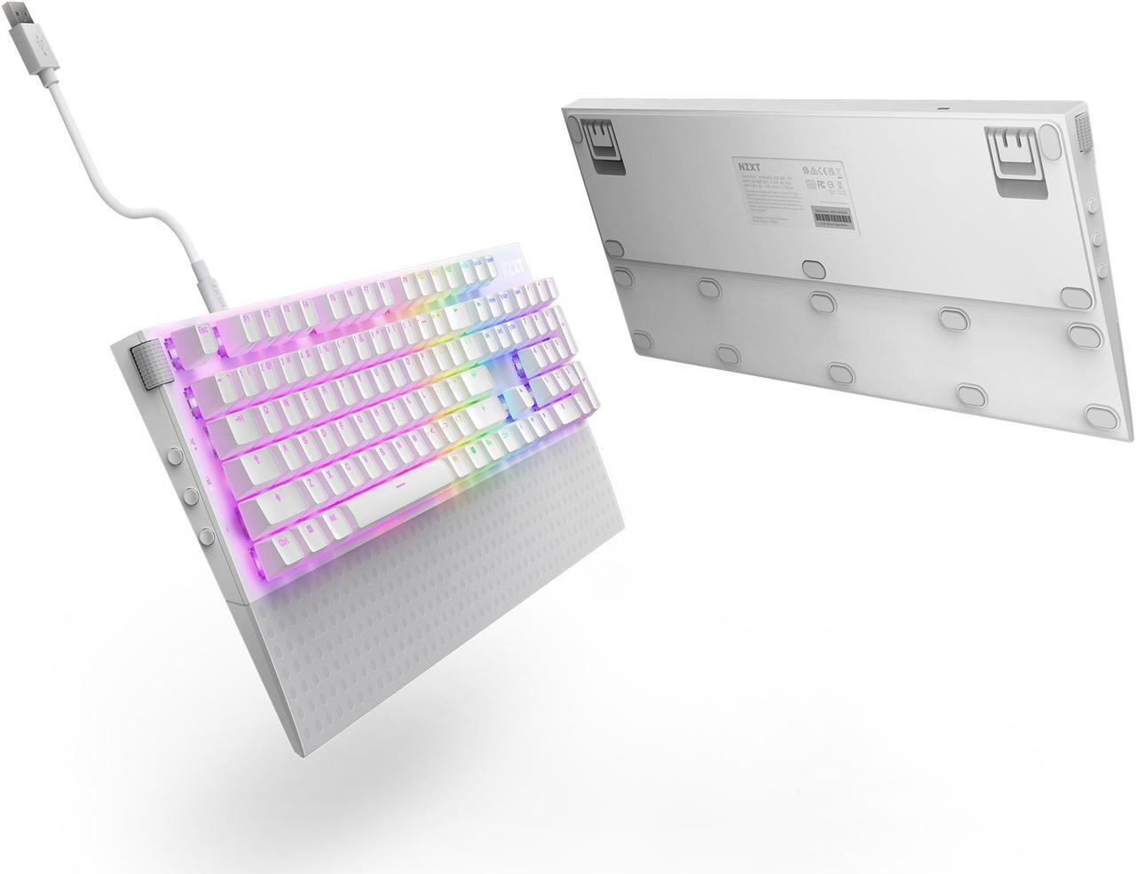 Alt view image 16 of 18 - NZXT Function 2 Optical Gaming Keyboard, Linear optical switches, 8,000 Hz polling rate, Doubleshot PBT keycaps, Hot-swappable, White