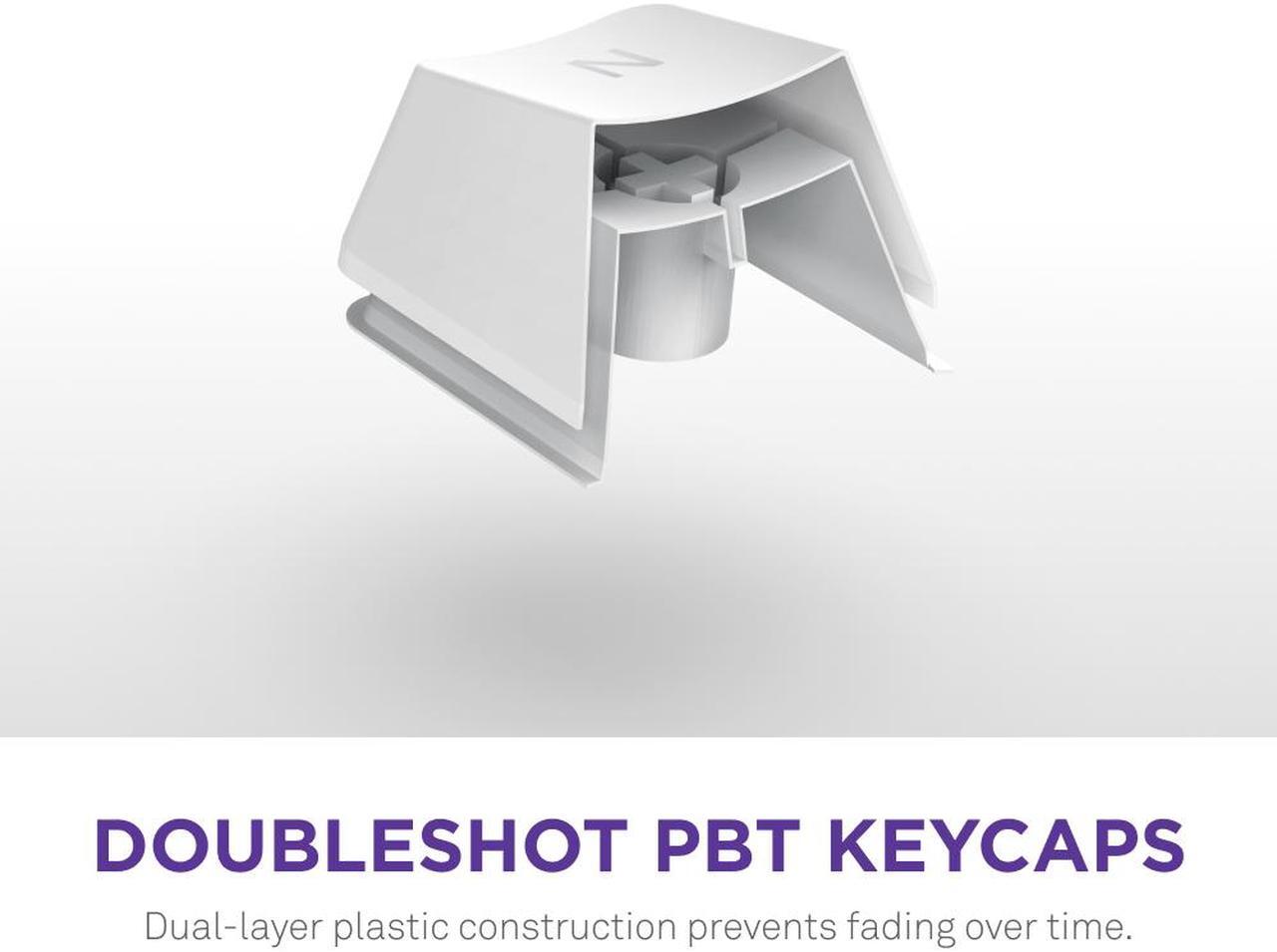 Alt view image 4 of 18 - NZXT Function 2 Optical Gaming Keyboard, Linear optical switches, 8,000 Hz polling rate, Doubleshot PBT keycaps, Hot-swappable, White