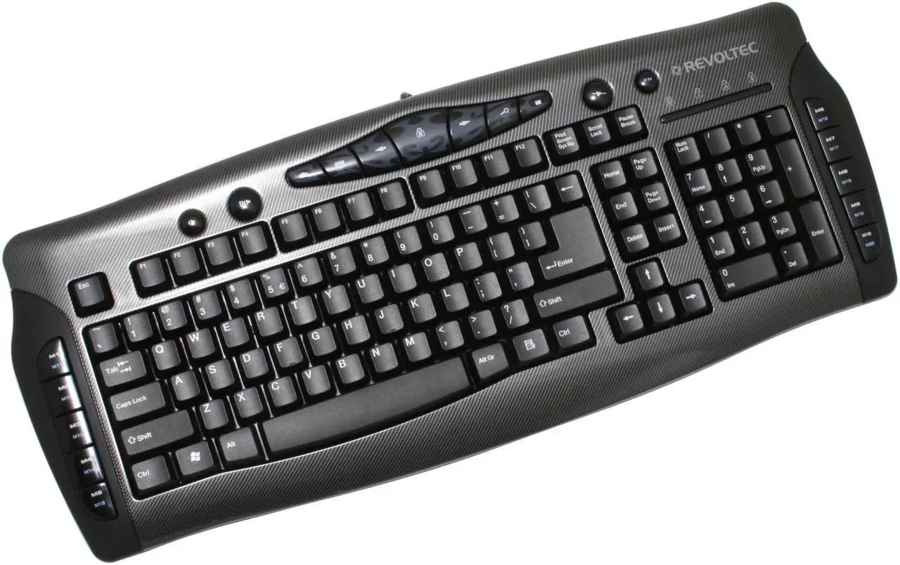 Main image of REVOLTEC BG13475 Black 104 Normal Keys 21 Function Keys USB Standard Fightboard Advanced