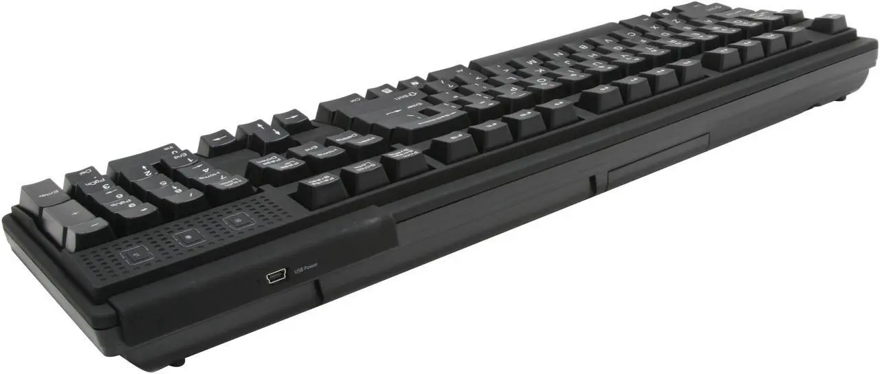Alt view image 3 of 5 - QUMAX Xarmor U9W USB RF Wireless Standard Mechanical Keyboard with Cherry MX Brown Switches