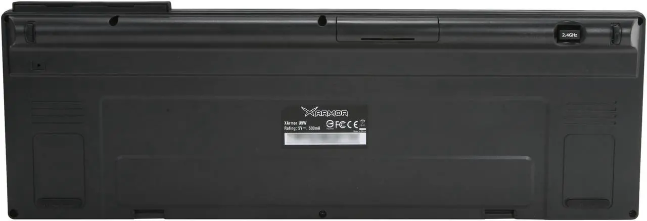 Alt view image 4 of 5 - QUMAX Xarmor U9W USB RF Wireless Standard Mechanical Keyboard with Cherry MX Brown Switches
