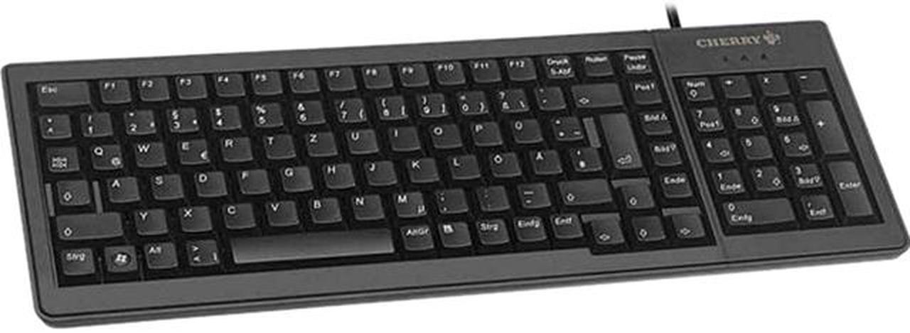 Cherry G84-5200LCMEU-2 G84-5200 15.00" UltraSlim USB Keyboard with Mechanical Keyswitch Technology