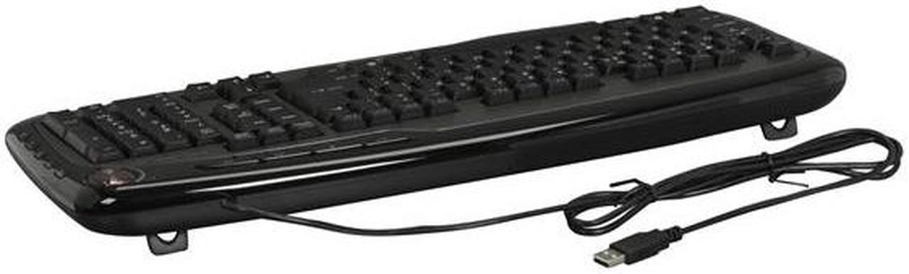 Alt view image 3 of 4 - GIGABYTE GK-K6800 Glossy Black 103 Normal Keys 14 Function Keys USB Wired Standard Professional Multimedia Keyboard