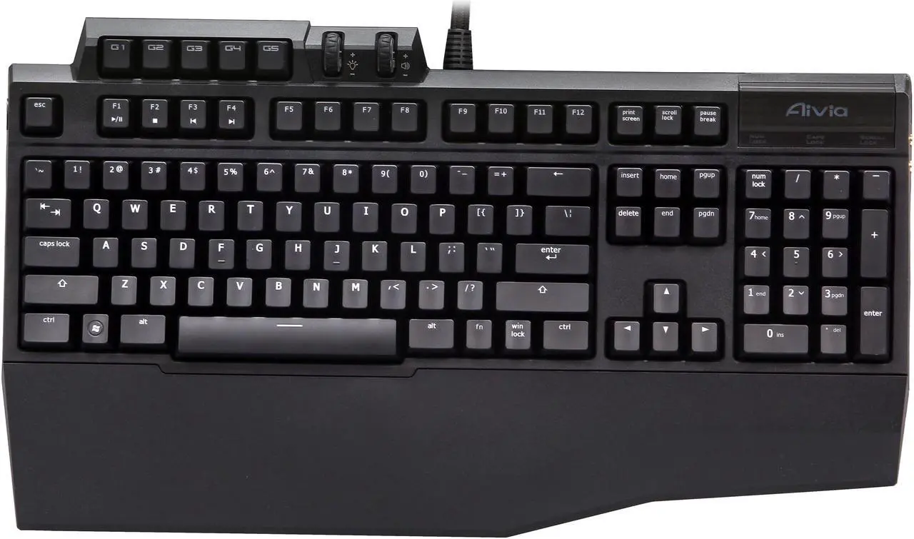 Alt view image 3 of 5 - Gigabyte Aivia Osmium Cherry Brown Mechanical Gaming Keyboard White Back-lit (GK-OSMIUM BRN)