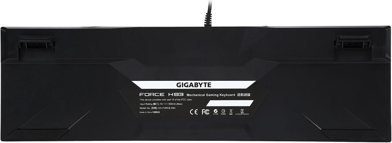 Alt view image 5 of 5 - Gigabyte Mechanical Cherry Red Keyboard (GK-FORCE K83 RED)