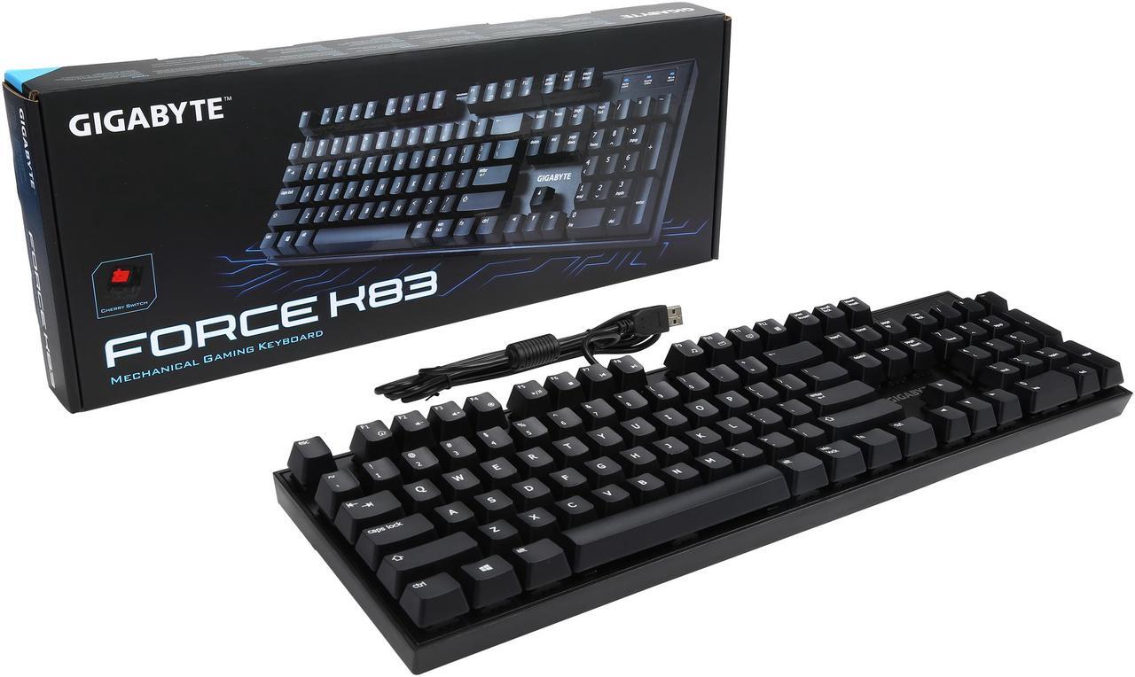 Alt view image 6 of 5 - Gigabyte Mechanical Cherry Red Keyboard (GK-FORCE K83 RED)