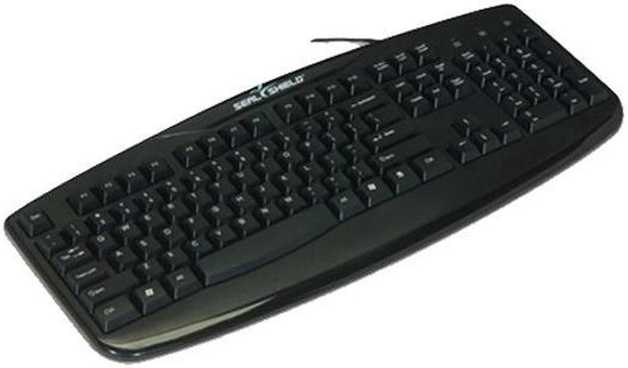 SEAL SHIELD STK503P Black 104 Normal Keys PS/2 Wired Standard Silver Storm Keyboard