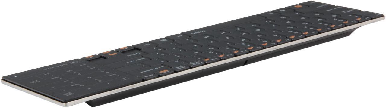 Alt view image 4 of 5 - Rapoo E9080 Black USB RF Wireless Slim Touchpad Keyboard