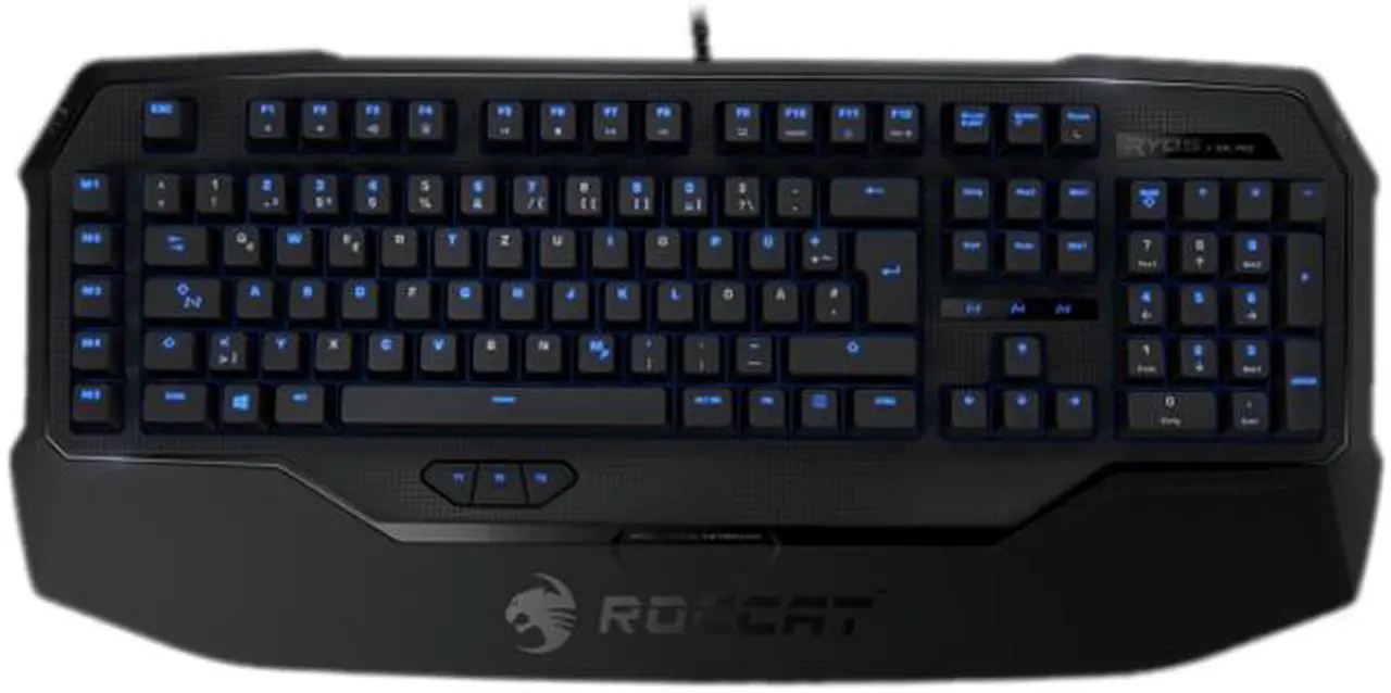 Main image of ROCCAT ROC-12-851-BE Ryos MK Pro Mechanical Keyboard with Per-key Illumination - Blue Cherry MX Key Switch