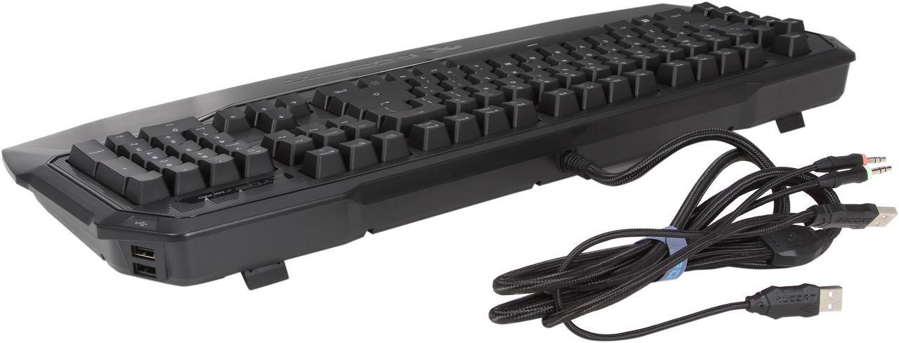 Alt view image 9 of 13 - ROCCAT ROC-12-851-BK Ryos MK Pro Mechanical Keyboard with Per-key Illumination - Black Cherry MX Key Switch