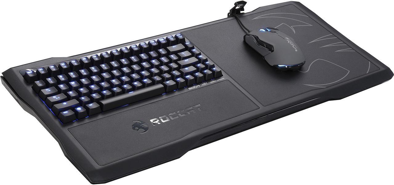 Main image of ROCCAT ROC-16-181-BN-AM SOVA Mechanical Gaming Lapboard + Free KOVA Mouse Black