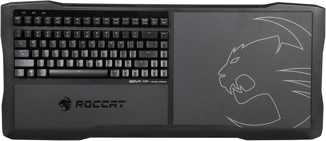Alt view image 2 of 11 - ROCCAT ROC-16-181-BN-AM SOVA Mechanical Gaming Lapboard + Free KOVA Mouse Black