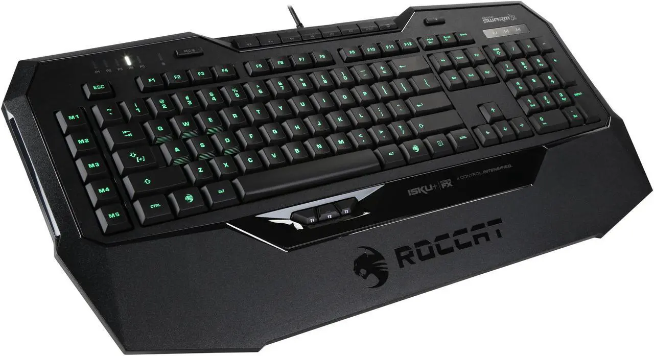 Alt view image 3 of 8 - Roccat ISKU+ Force FX - RGB Gaming Keyboard With Pressure-sensitive Key Zone