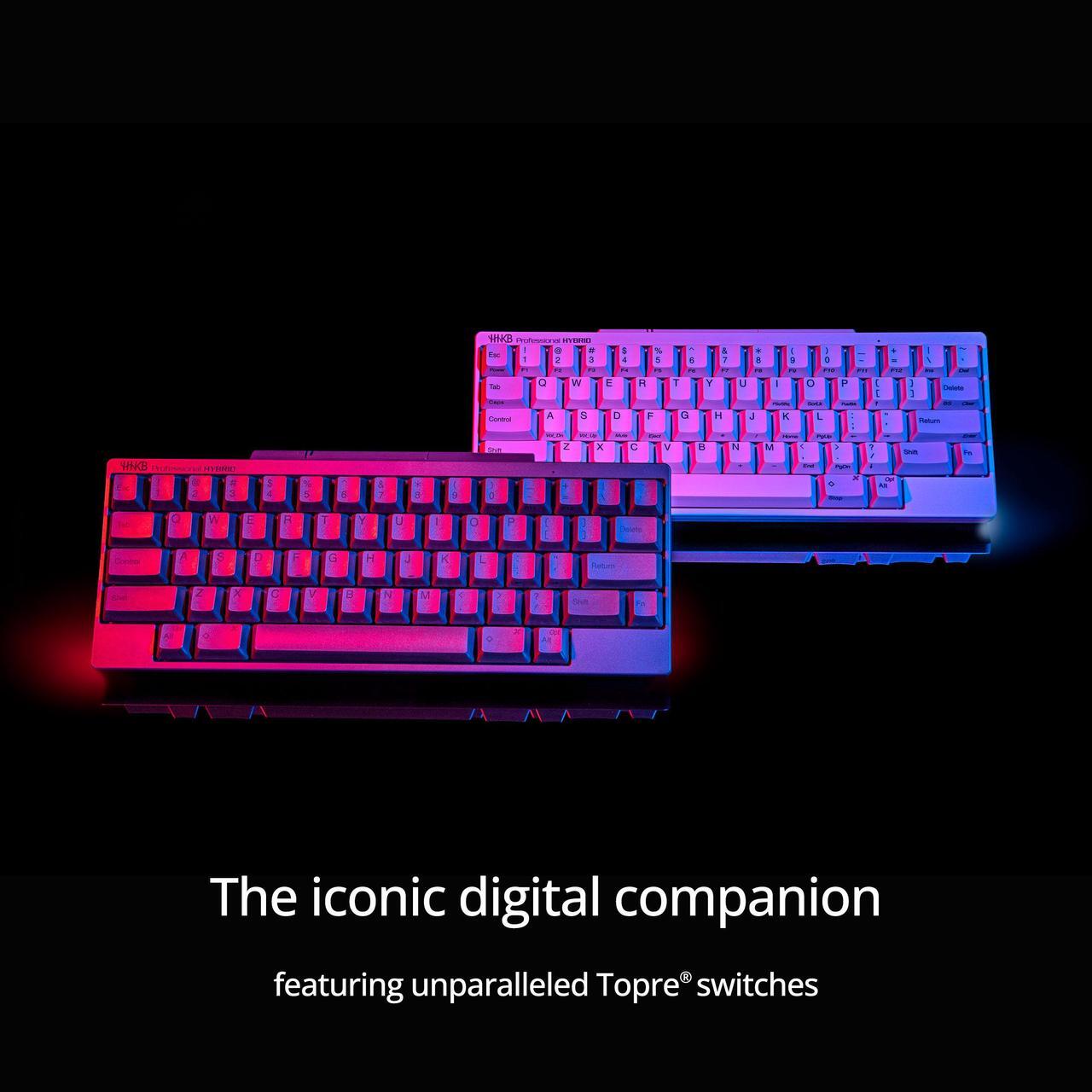 Alt view image 8 of 9 - Happy Hacking Keyboard Professional Classic (Wired, USB-C, Mac, Windows, White, Printed) with 2 Year Advance Exchange Warranty CG01000-296801