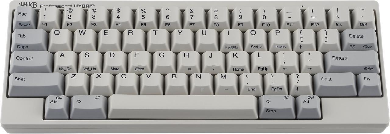 Main image of Happy Hacking Keyboard Professional Classic (Wired, USB-C, Mac, Windows, White, Printed) with 2 Year Advance Exchange Warranty CG01000-296801