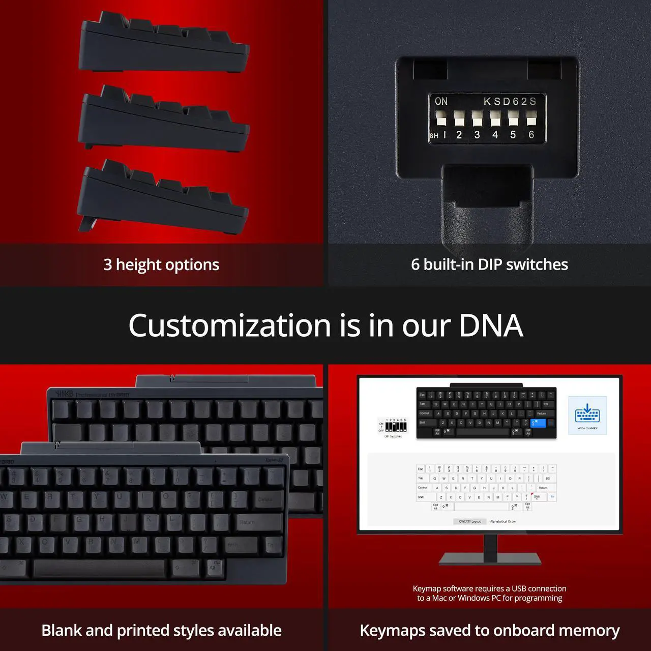 Alt view image 7 of 9 - HHKB CG01000-297001 Professional HYBRID Type-S Gaming Keyboard