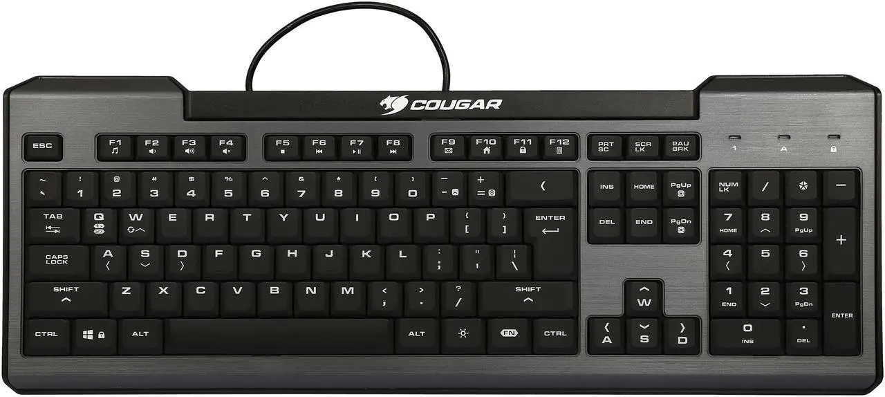 Alt view image 3 of 5 - COUGAR 200K Gaming Keyboard with 7-Color Backlight