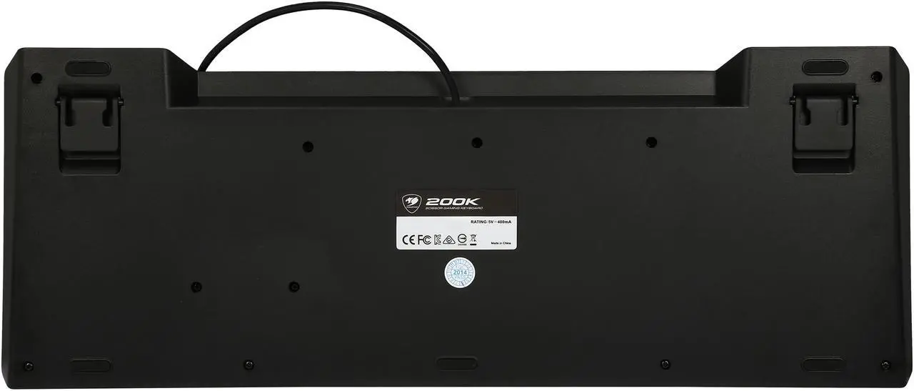 Alt view image 5 of 5 - COUGAR 200K Gaming Keyboard with 7-Color Backlight