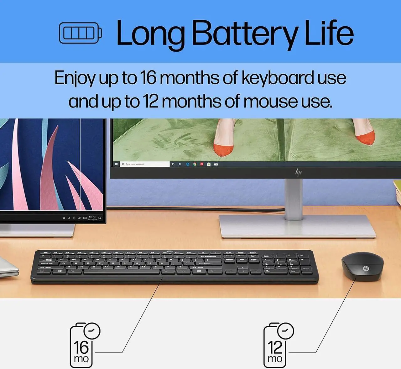 Alt view image 5 of 9 - HP 230 Wireless Mouse and Keyboard Combo (18H24AA)