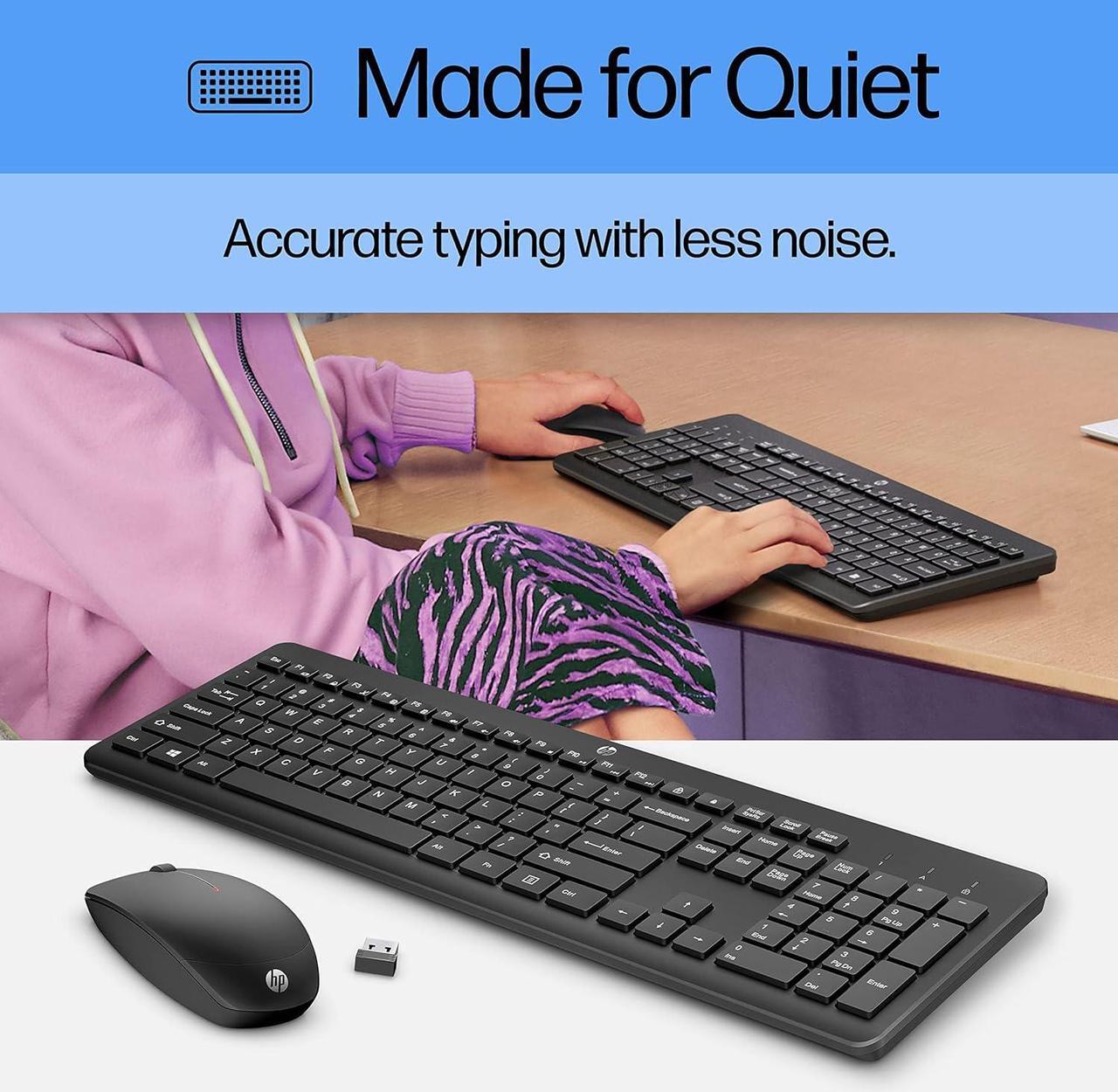 Alt view image 7 of 9 - HP 230 Wireless Mouse and Keyboard Combo (18H24AA)