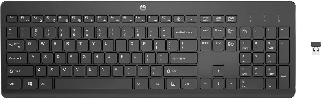 Alt view image 2 of 9 - HP 230 Wireless Mouse and Keyboard Combo (18H24AA)
