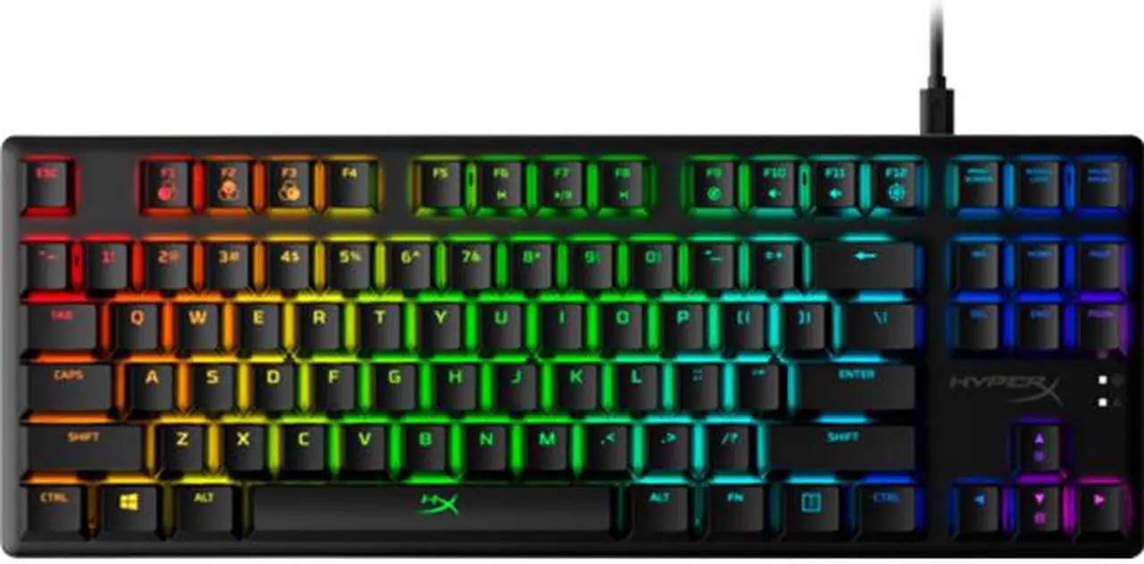 Main image of HyperX 4P5P1AA Alloy Origins Core - Mechanical Gaming Keyboard - HX Aqua (US Layout) Gaming Keyboard
