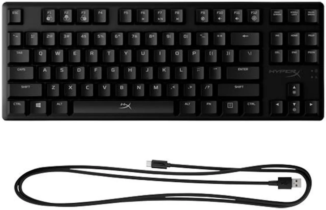 Alt view image 5 of 5 - HyperX 4P5P1AA Alloy Origins Core - Mechanical Gaming Keyboard - HX Aqua (US Layout) Gaming Keyboard