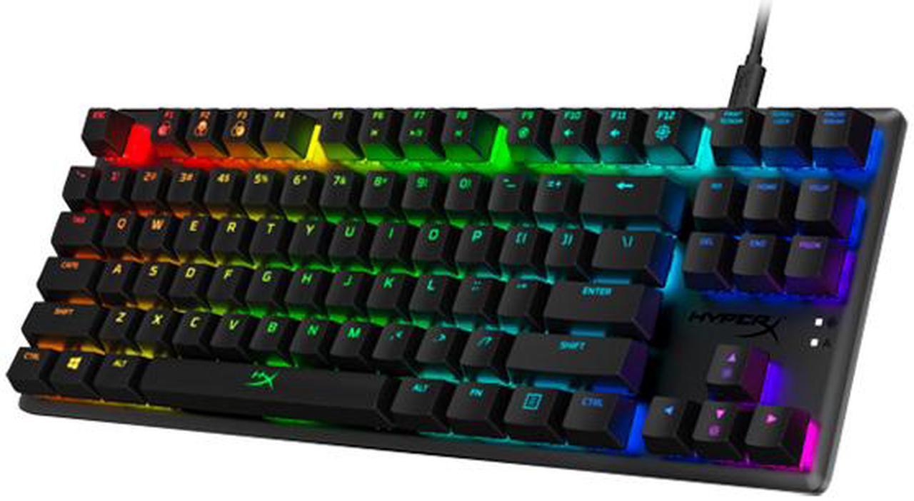 Alt view image 2 of 5 - HyperX 4P5P1AA Alloy Origins Core - Mechanical Gaming Keyboard - HX Aqua (US Layout) Gaming Keyboard
