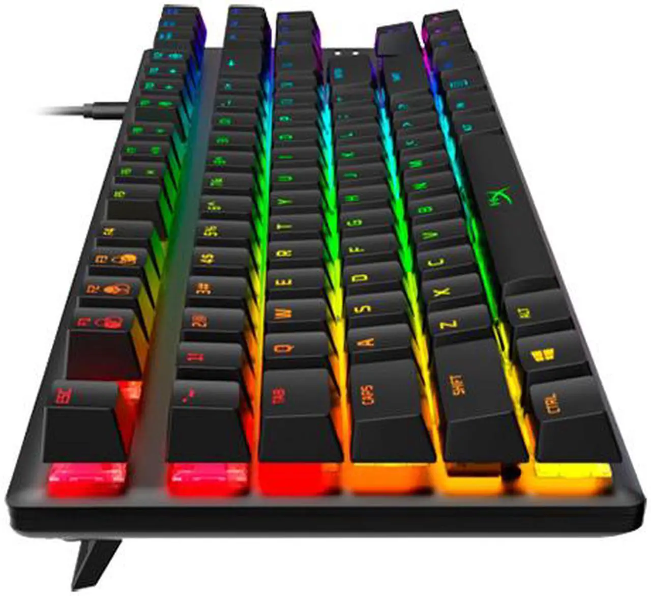 Alt view image 4 of 5 - HyperX 4P5P1AA Alloy Origins Core - Mechanical Gaming Keyboard - HX Aqua (US Layout) Gaming Keyboard