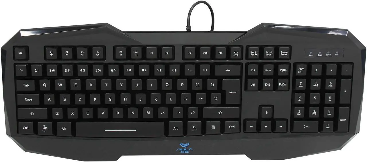 Alt view image 2 of 4 - AULA LED Illuminated Ergonomic USB Multimedia Backlight Backlit Gaming Keyboard