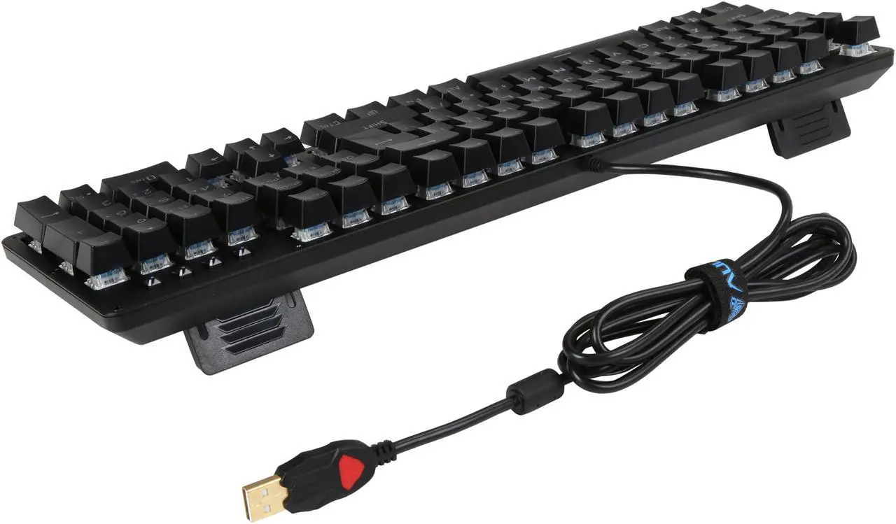 Alt view image 4 of 5 - Aula 2010S Wired Mechanical Gaming Keyboard With RGB LED