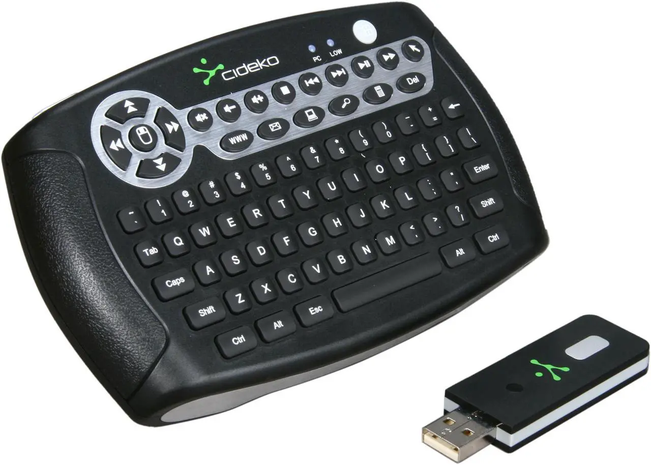 Main image of Cideko AVK-02-915 Black RF Wireless Mini Keyboard