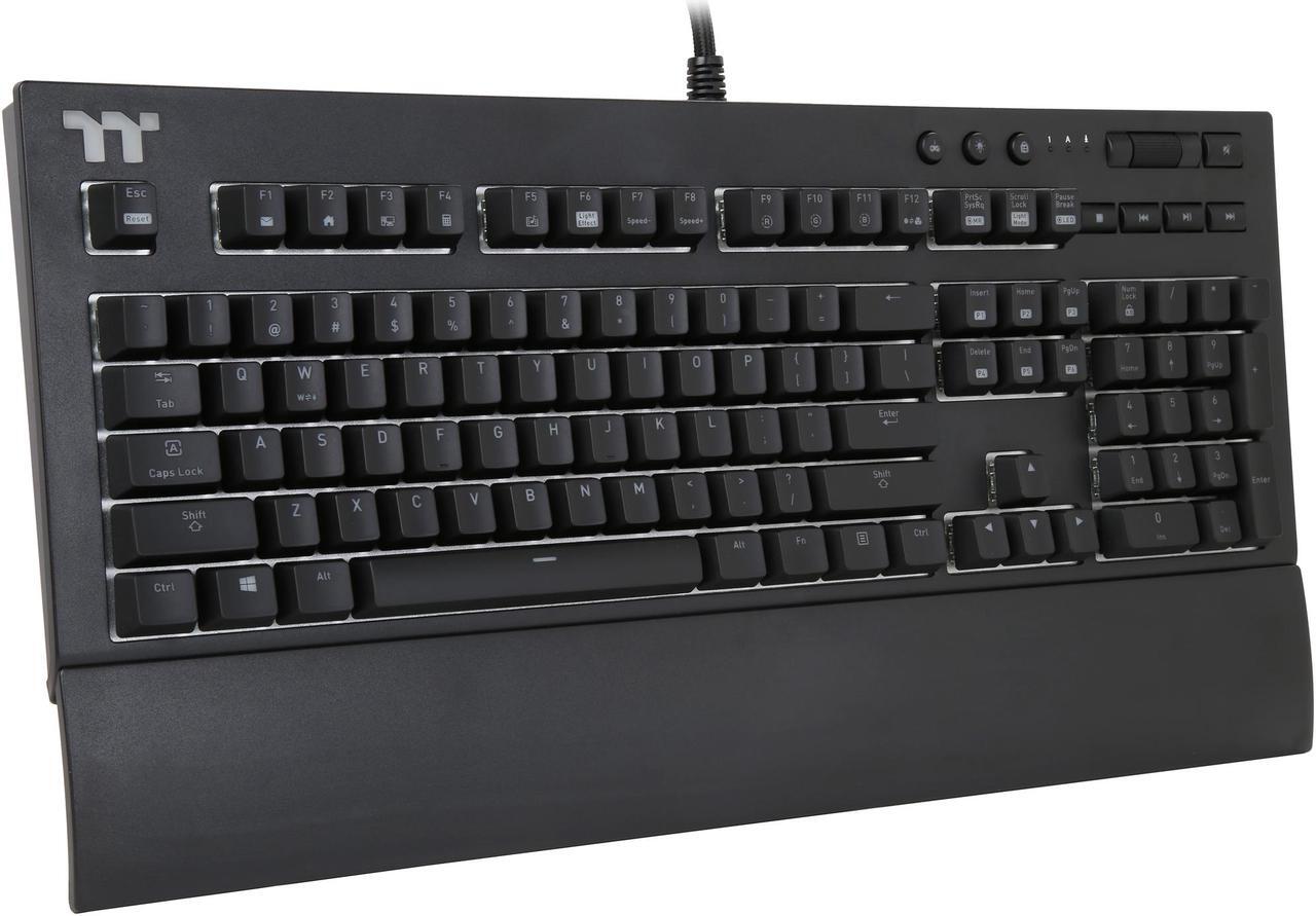 Alt view image 3 of 7 - Thermaltake TT Premium X1 RGB Cherry MX Blue Keyboard